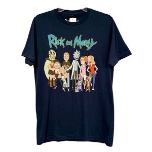 Rick And Morty Adult Swim Graphic Short Sleeve Navy T-Shirt Ripple Junction